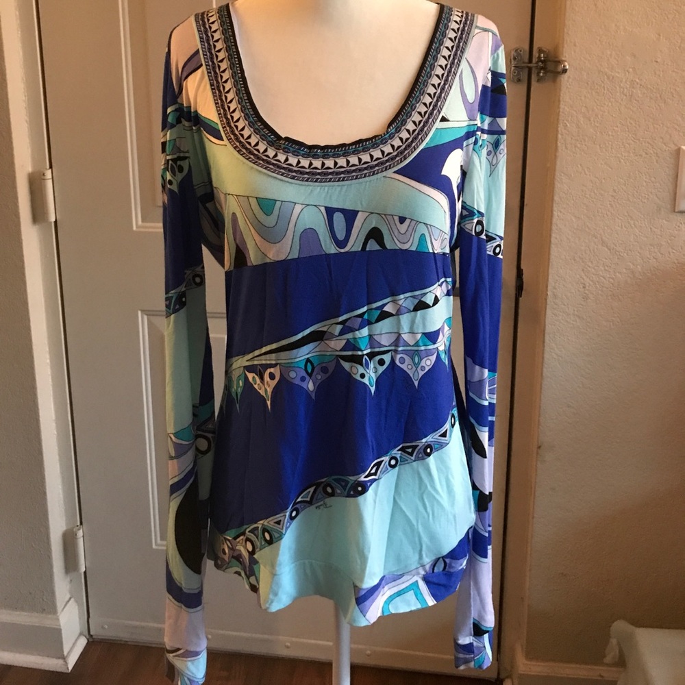 * SOLD * Emilio Pucci Long Sleeve Shirt
