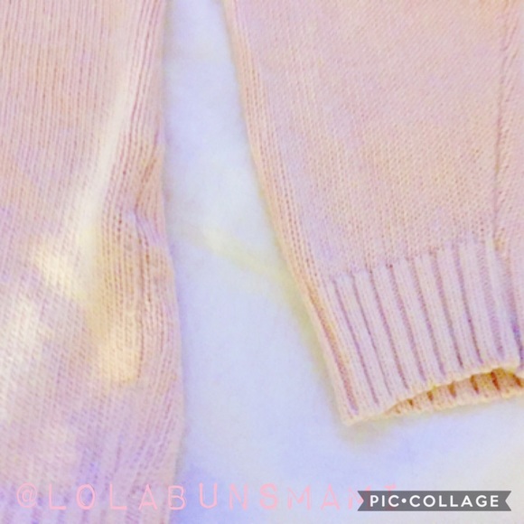  SOLD  Brandy Melville Soft Pink Knit Sweater - Picture 5 of 6