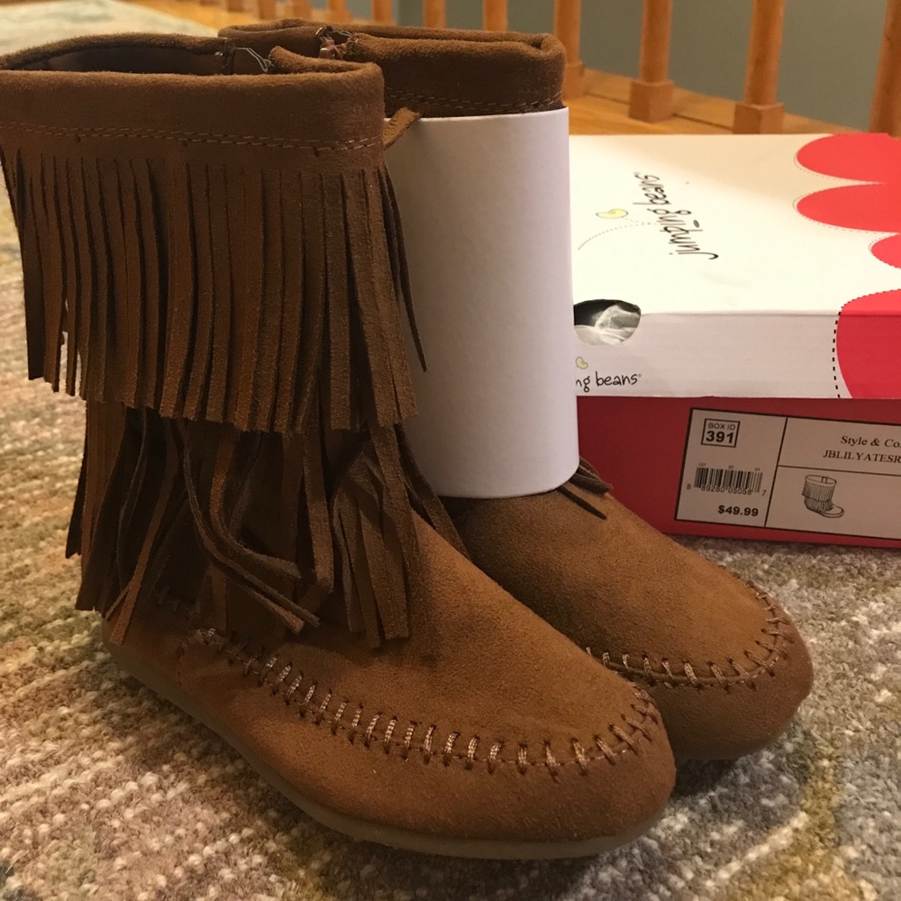 Girls fringe boot size 11