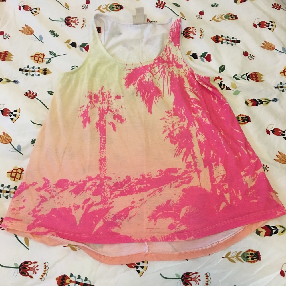 Palm Tree Sunset Tank Top