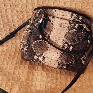Coach- Python Minetta Satchel/Crossbody