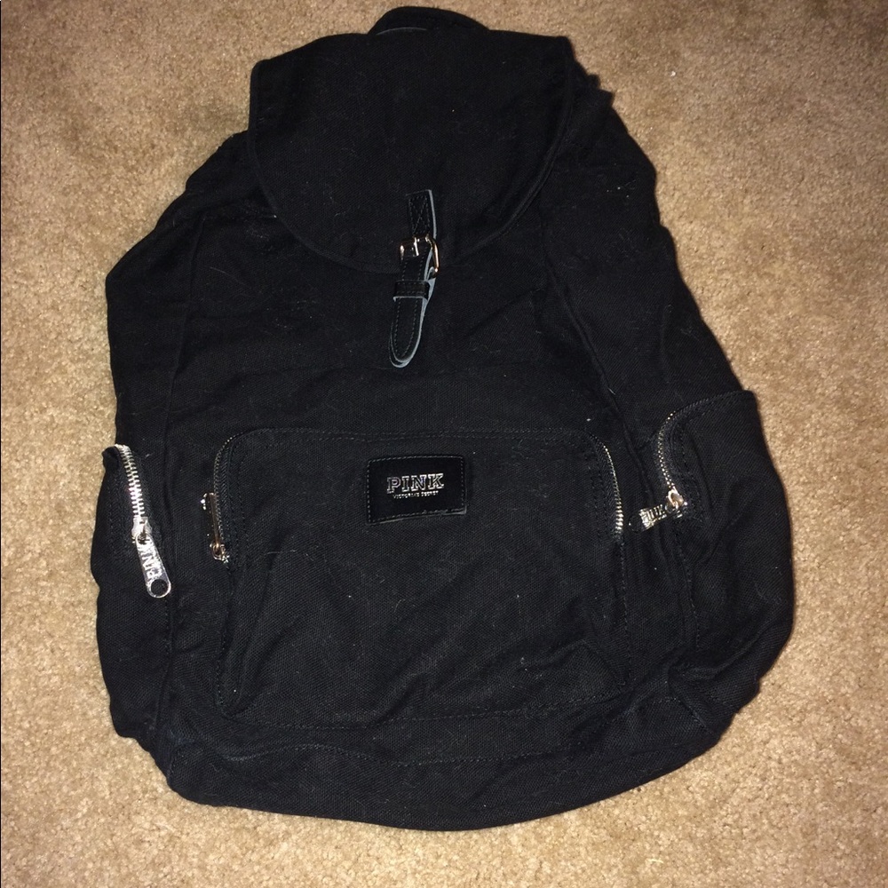 Black pink Victoria secret bag