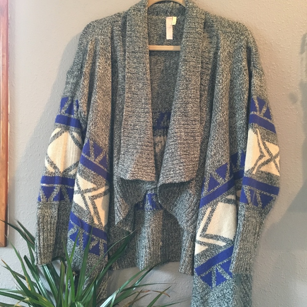 SOLD ✨ Blue + Grey COZY Nordstrom Cardigan