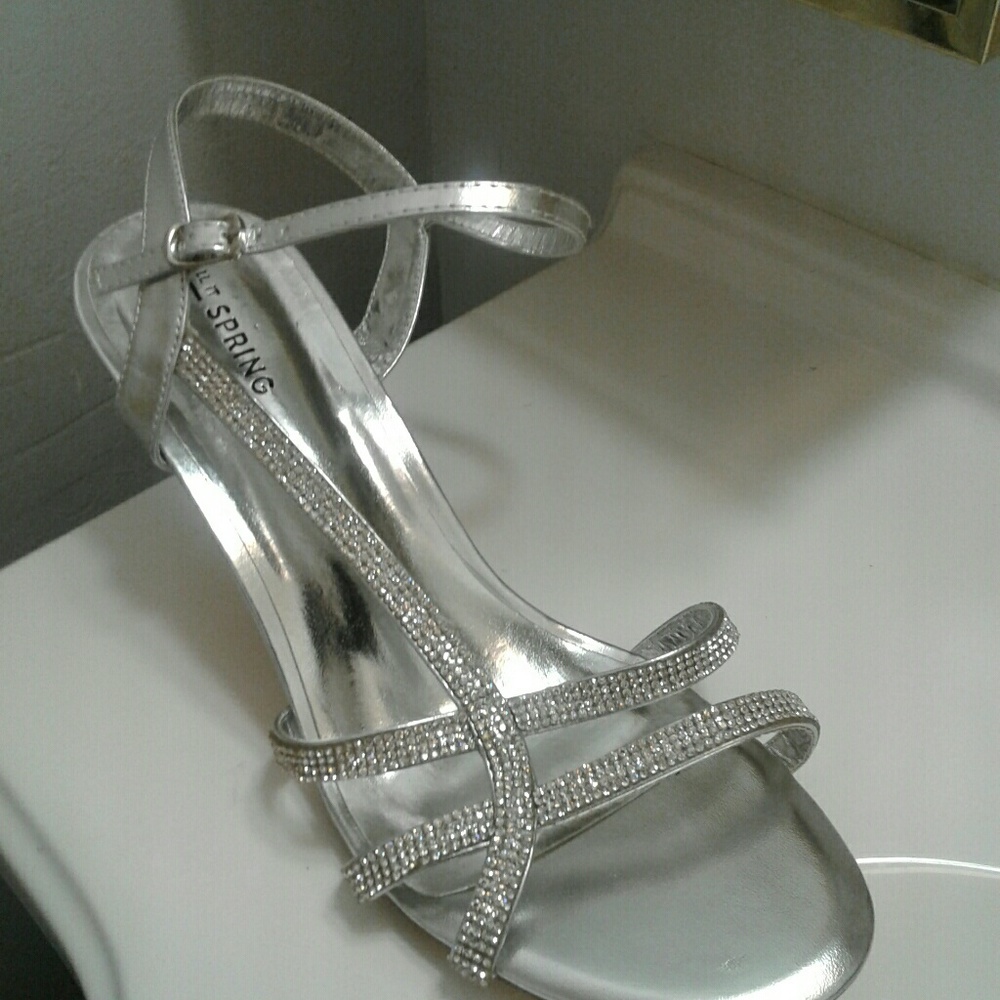 CALL IT SPRING  Silver High Heels (size 10)