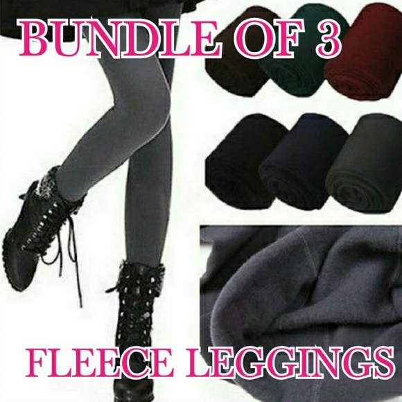 Pants - BUNDLE OF 3 ⭕SALE⭕Fleece Lined Leggings