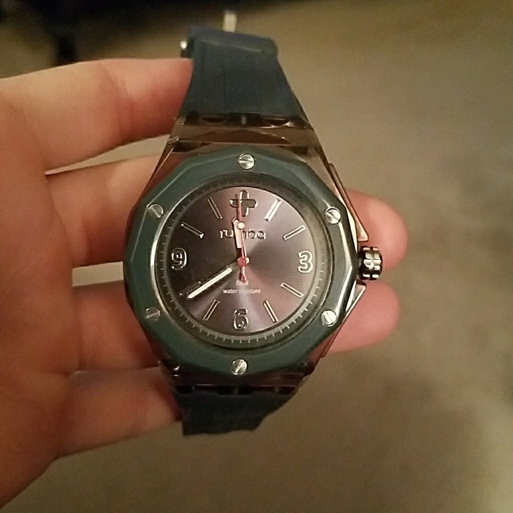 Dark blue Rumba watch.