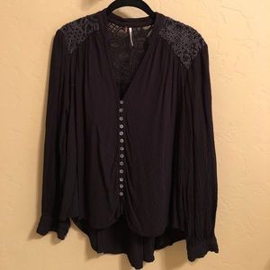 Black Free People Top
