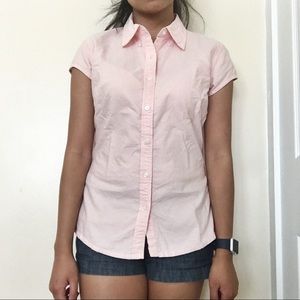 Arizona jean company pink short sleeve polo shirt