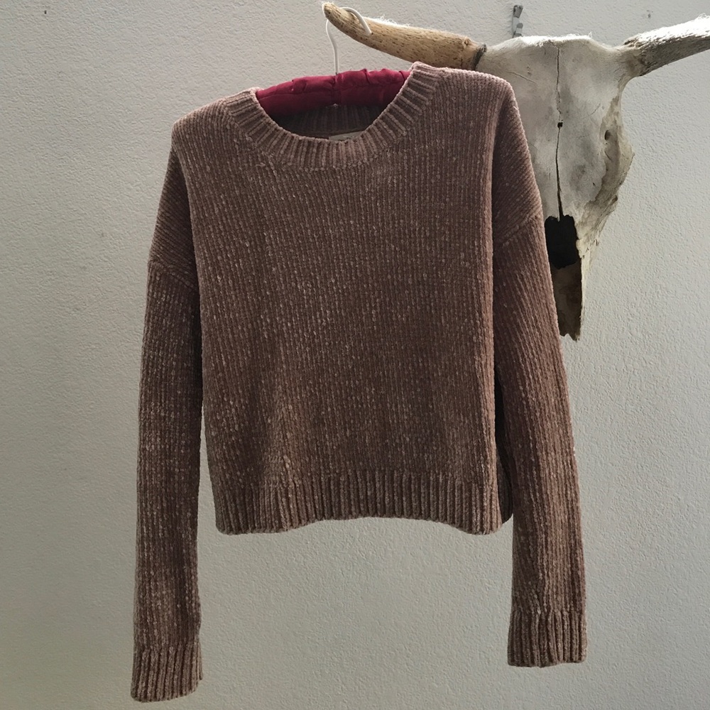 Silence and noise chenille pullover