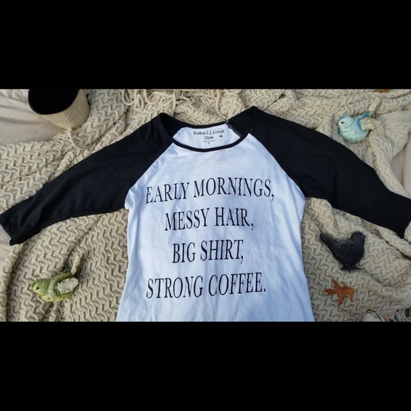 "Early Mornings" Baseball Tee - Picture 5 of 6