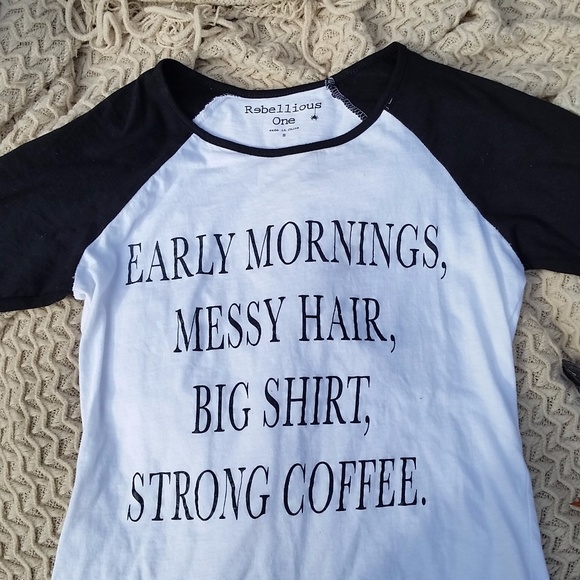 "Early Mornings" Baseball Tee - Picture 3 of 6