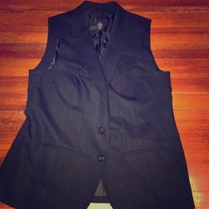 Sleeveless blazer vest