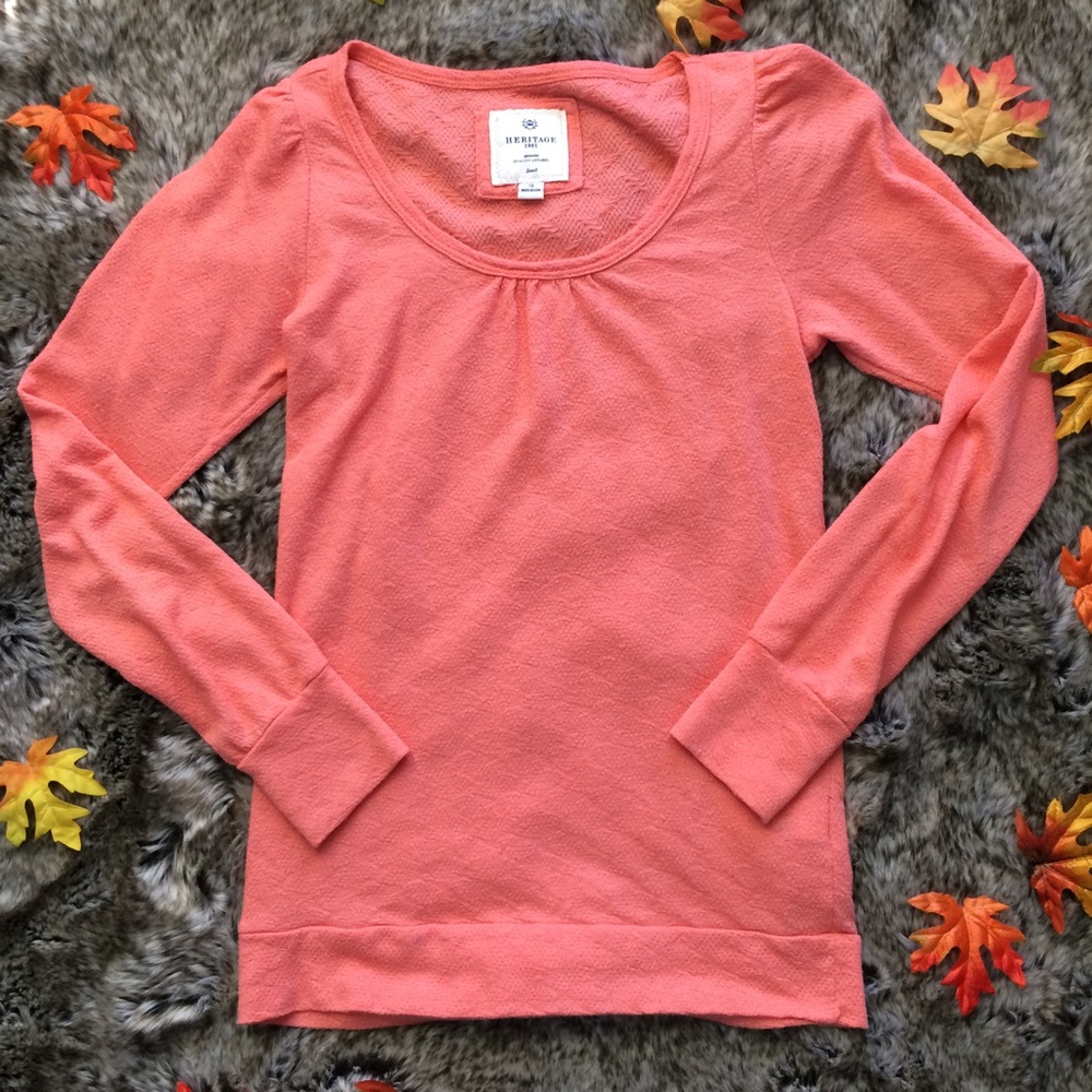 Heritage 1981 Forever 21 Orange Long Sleeve Shirt