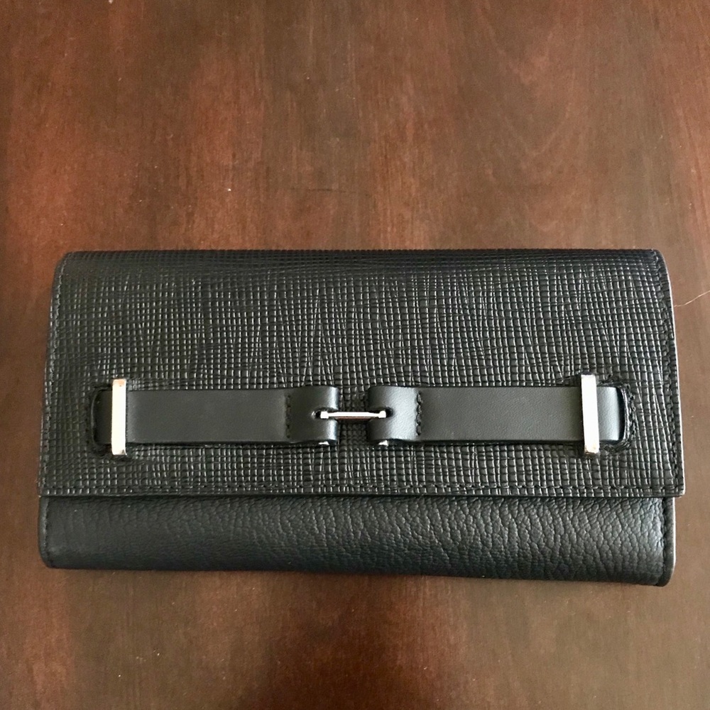 Black Leather Vince Cameron Wallet