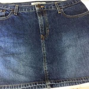 Abercrombie Fitch Denim Jean Mini Skirt Size 10