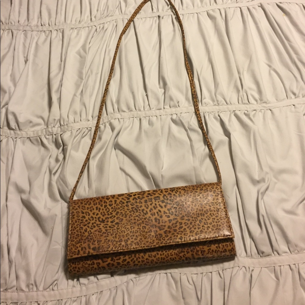 Leopard Print Clutch Bag