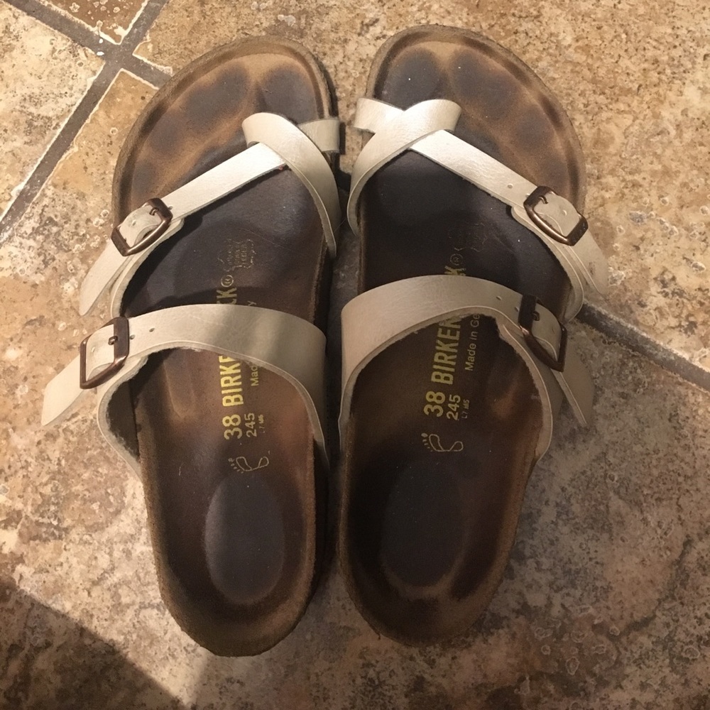 Birkenstocks 'Mayari' Champagne color