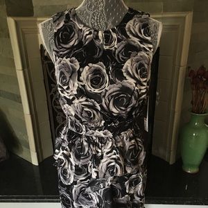 Kate Young Rose Print Dress