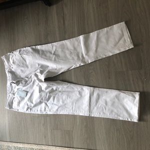 White Straight Leg Jeans