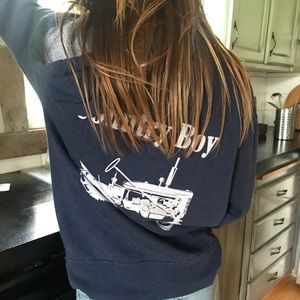 Country boy zip up small women’s hoodie