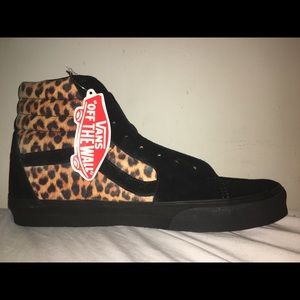 New Sk8-Hi Leopard Black Vans Size 12