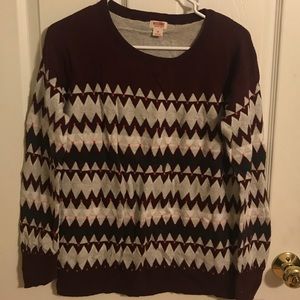 Printed Winter Mossimo Sweater