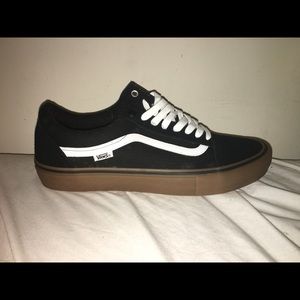 New Old Skool Pro Black/Gum/White Vans