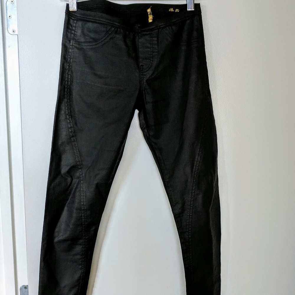 Zara leather leggings