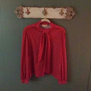 VintAge Paisley Pussy Bow🎀Tie  Blouse *Vintage