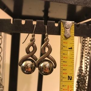 Silver earrings