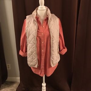 Old Navy button down/vest combo