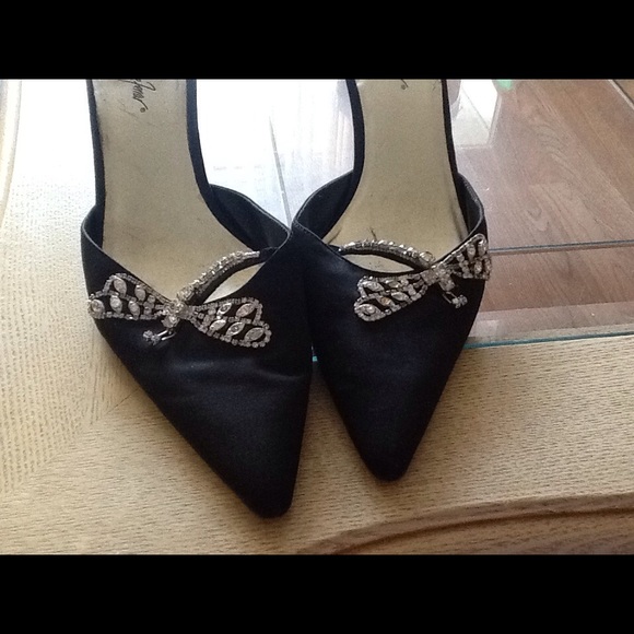Jacqueline Ferrar black pointed-toe pump shoes - Picture 2 of 5