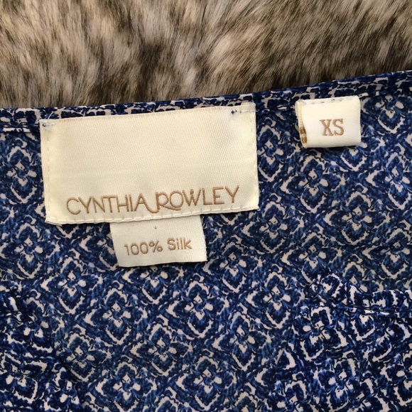 Cynthia Rowley 100% Silk Blouse - Picture 3 of 5