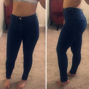 H&M skinny High waist ankle jeans