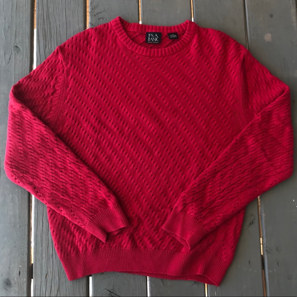 Jos. A. Bank Vintage Mens Sweater - Red
