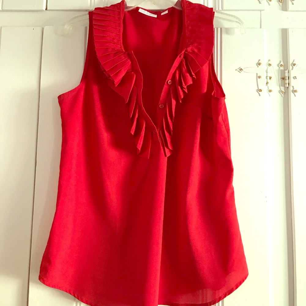 Red blouse