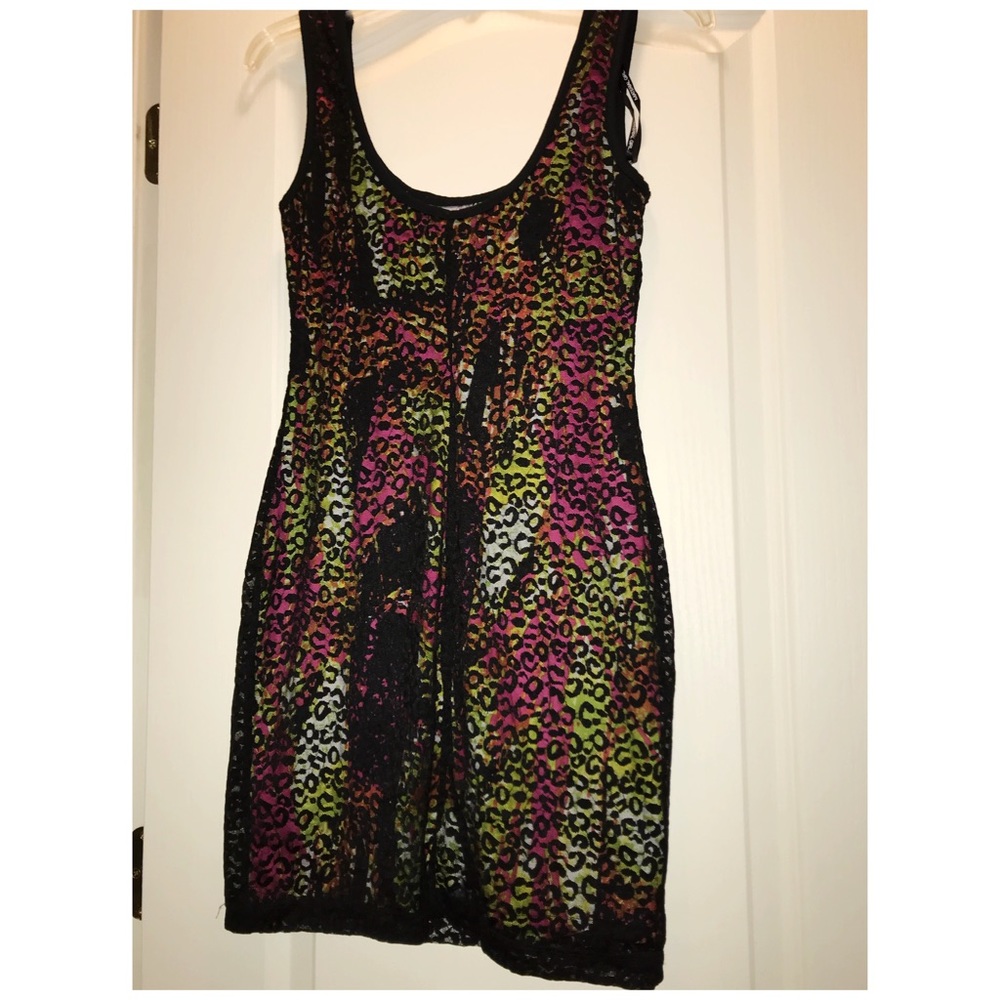 3/$15 Leopard lace multicolor night dress