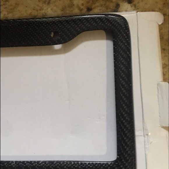 Real Carbon Fiber License Plate Frame. - Picture 3 of 4