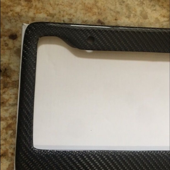Real Carbon Fiber License Plate Frame. - Picture 4 of 4