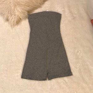 Fashion Nova Grey Shorts Romper
