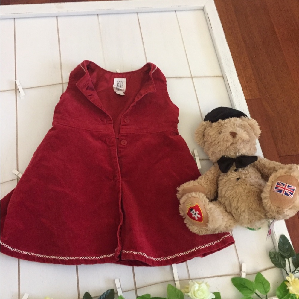 Baby Gap Red Corduroy Dress - Like New!