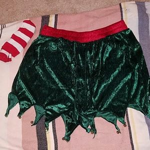 Christmas elf shorts