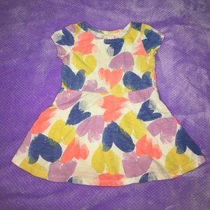 Flowy heart patterned dress