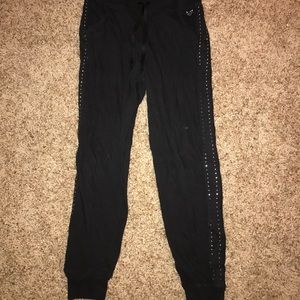 Justice black joggers