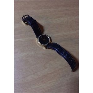 Movado Quartz 18k Plated Sapphire Women Watch