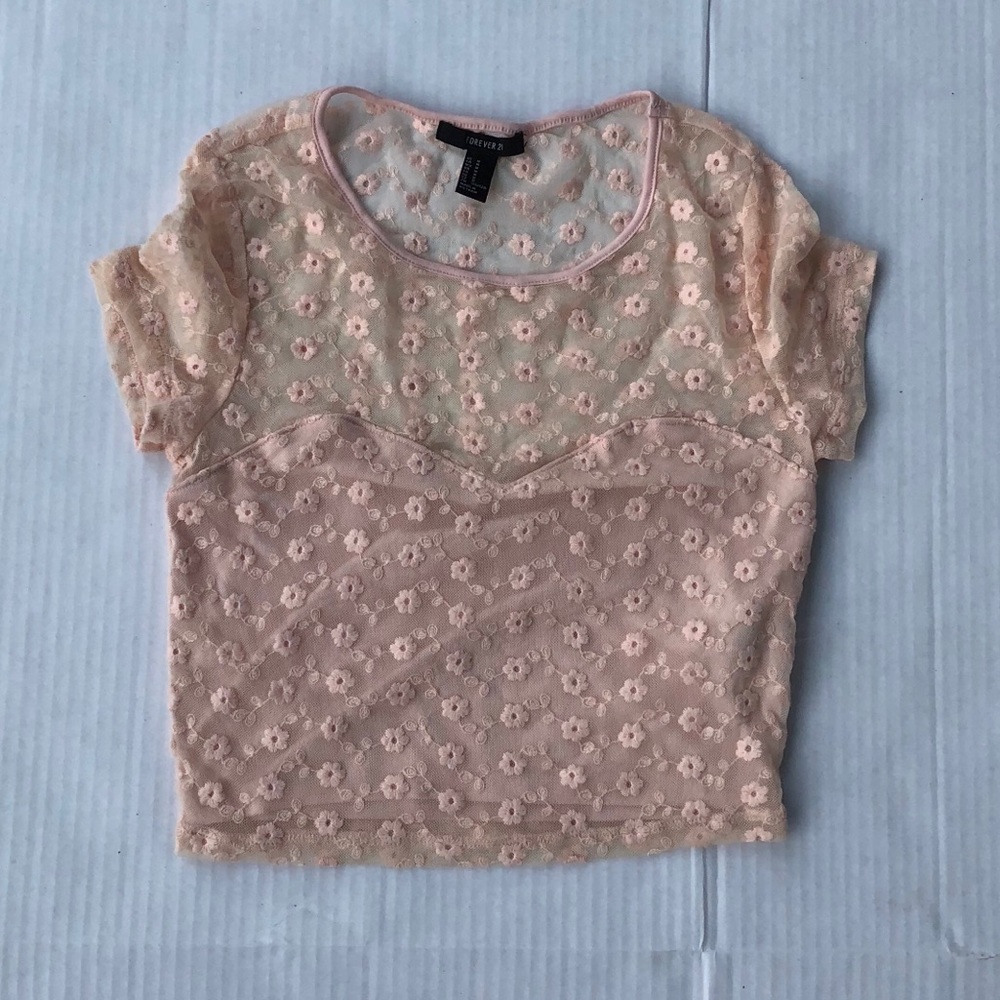 Pink Cropped Tee
