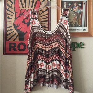 Tribal Print Tank Top