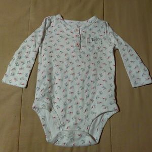 9 Month Sparkly long sleeve onesie