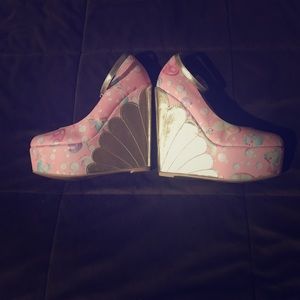 Iron Fist Mermaid wedge platform shoes