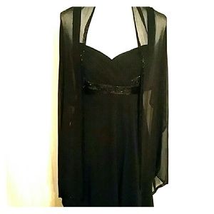 Sheer Black Wrap/Shawl